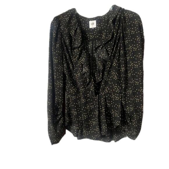 CABI FLORAL BLOUSE RUFFLE‎ FRONT SIZE XS - Picture 1 of 5